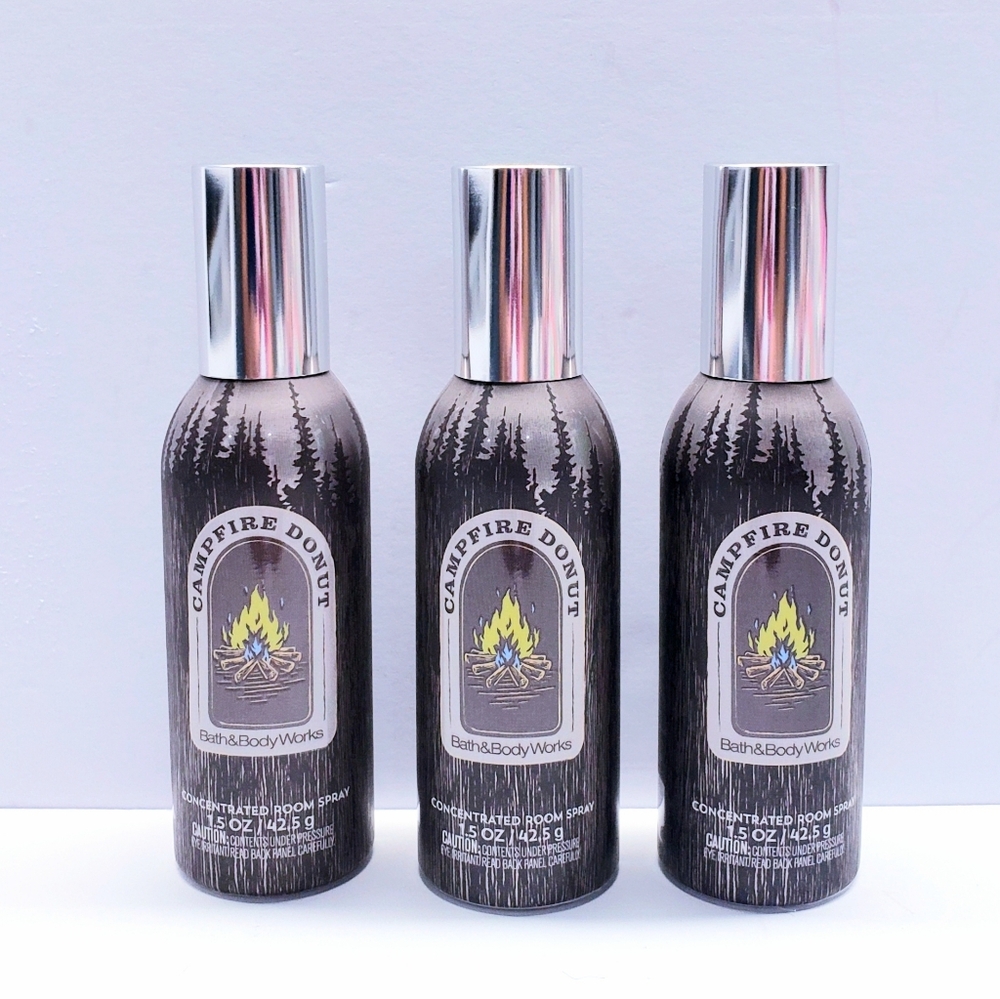 Bath & Body Works CAMPFIRE DONUT Concentrated Room Spray, 1.5  oz (3 pcs)